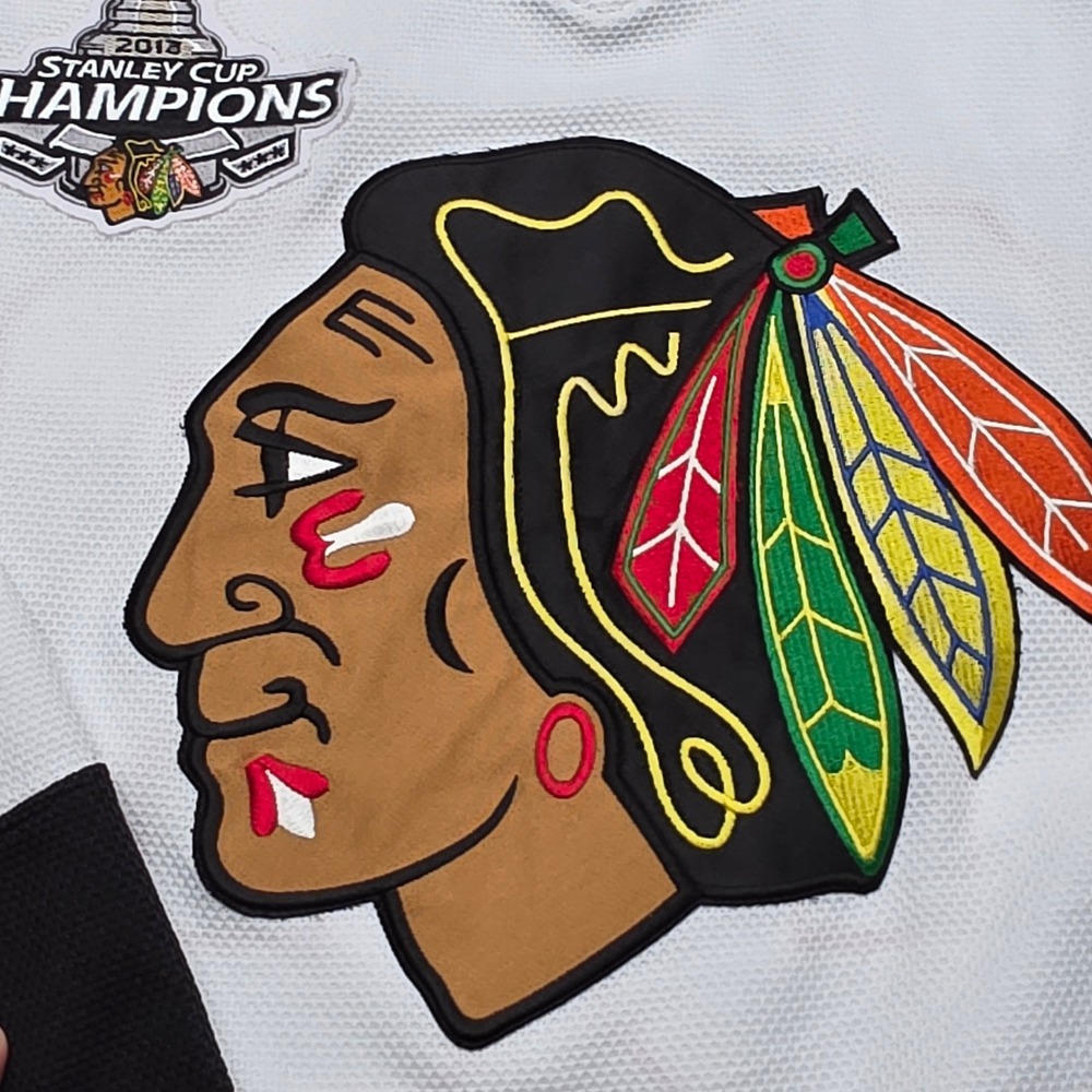 Patrick Kane Chicago Blackhawks Reebok Jersey Women Small 2013 Stanley Cup Champ - Picture 6 of 11